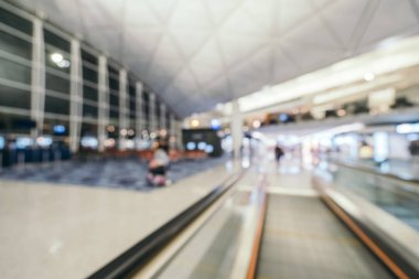 Soyut bulanıklık ve arka plan için Havaalanı terminal iç defocused