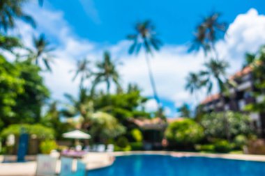 Bulanıklık ve lüks otel ufuk açık yüzme havuzunda soyut ve tatil seyahat ve tatil için tatil