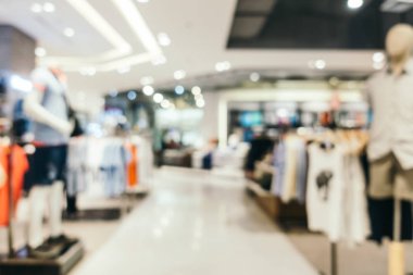 Arkaplan için mağaza içi soyut bulanıklık ve odaklanmış alışveriş merkezi