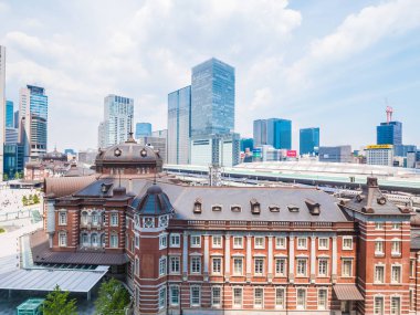 Mimari yapı ve tokyo İstasyonu tokyo şehir Japonya ile güzel cityscape