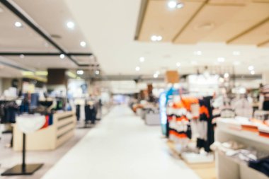 Arkaplan için mağaza içi soyut bulanıklık ve odaklanmış alışveriş merkezi