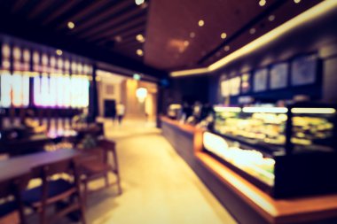 Soyut bulanıklık ve ufuk otel büfe restoran ve kafe Cafe iç arka planı için