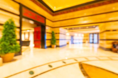 Soyut bulanıklık ve arka plan için otel lobisi.