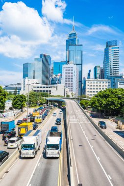 Hong kong, Çin - 15 Eylül, 2018: güzel mimari ofis hongkong City dış gökdelen Binası