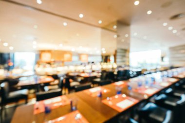Soyut bulanıklık ve ufuk kahvaltı büfesi otel restoran ve kafe Cafe iç arka planı için
