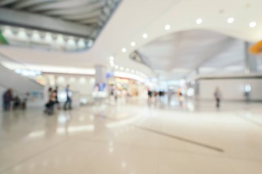 Soyut bulanıklık ve arka plan için Havaalanı terminal iç defocused