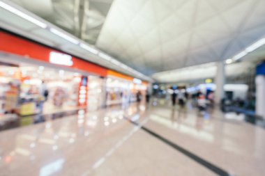 Soyut bulanıklık ve arka plan için Havaalanı terminal iç defocused