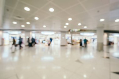 Soyut bulanıklık ve arka plan için Havaalanı terminal iç defocused