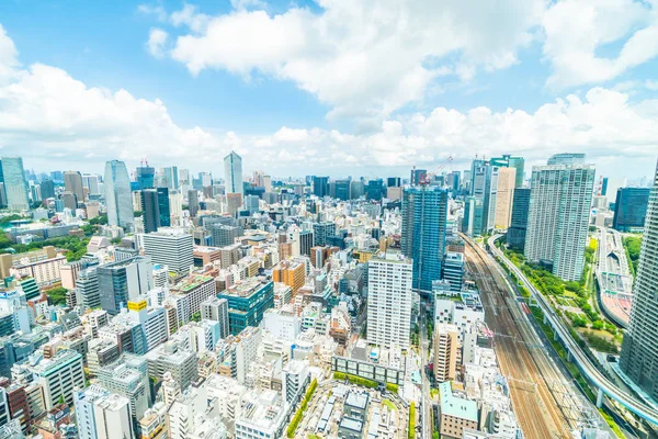 Vacker Arkitektur Byggnad Tokyo Stadens Silhuett Japan — Stockfoto