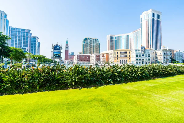 Venedik Güzel Mimari Yapı Diğer Otel Resort Gece Macau Şehir — Stok fotoğraf