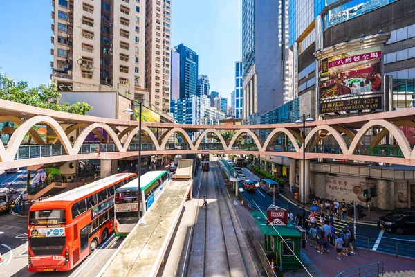 Hong Kong China Setembro 2018 Bela Arquitetura Construção Com Muitas — Fotografia de Stock