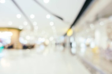 Arkaplan için mağaza içi soyut bulanıklık ve odaklanmış alışveriş merkezi