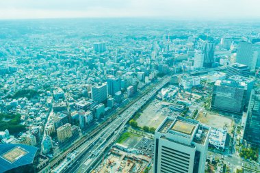 Güzel dış yapı ve Mimarlık Yokohama şehir manzarası Japonya