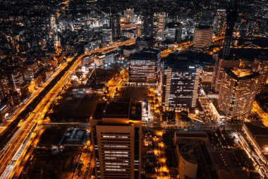 Güzel dış yapı ve Mimarlık Yokohama şehir manzarası Japonya