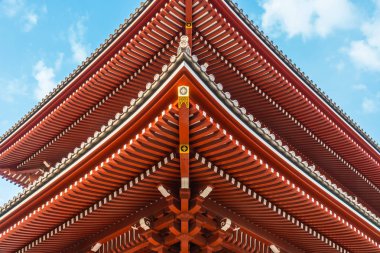 Güzel mimari Sensoji Tapınağı inşa ünlü ziyaret asakusa alan tokyo Japonya için yerdir