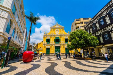 Çin, Makao - dominics macau şehirde kilise st ile bina 6 Eylül 2018 - güzel eski mimari