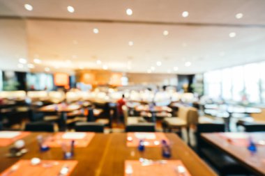 Soyut bulanıklık ve ufuk kahvaltı büfesi otel restoran ve kafe Cafe iç arka planı için