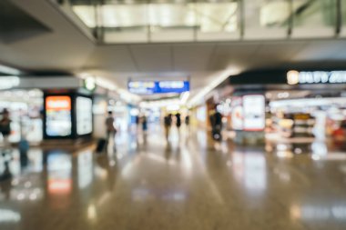 Soyut bulanıklık ve arka plan için Havaalanı terminal iç defocused