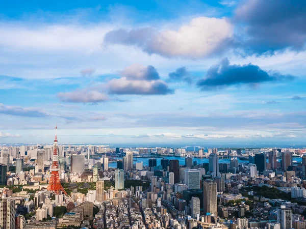 Vacker Arkitektur Och Byggnad Runt Tokyo City Med Tokyo Tower — Stockfoto