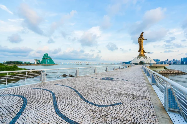 Bela Estátua Kun Iam Marco Cidade Macau — Fotografia de Stock