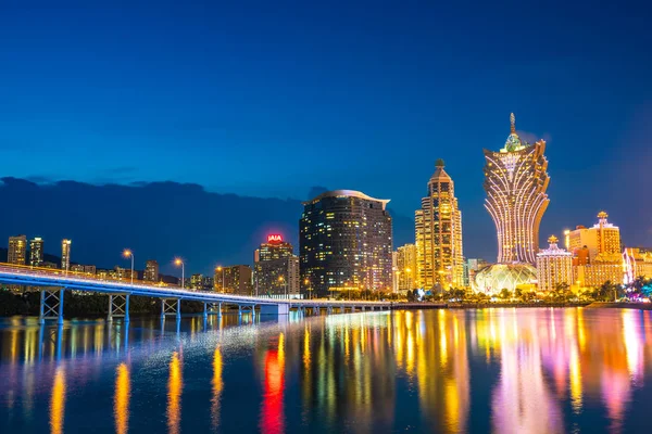 Bina Cityscape macau City geceleri güzel mimari