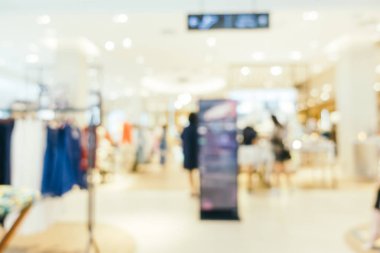 Bulanıklık bokeh ve ufuk alışveriş merkezi Mağazası iç arka planı için