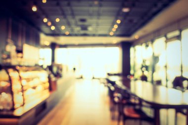 Soyut bulanıklık ve ufuk restoran ve kafe Cafe iç arka planı için