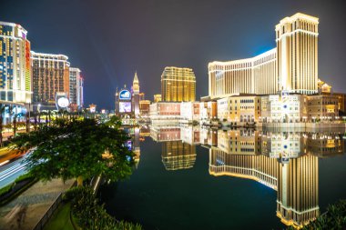 Venedik güzel mimari yapı ve diğer otel resort ve gece macau şehir casino