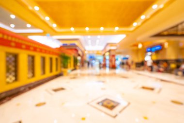 Soyut bulanıklık ve arka plan için otel lobisi.