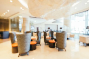 Soyut bulanıklık ve arka plan için otel lobisi.