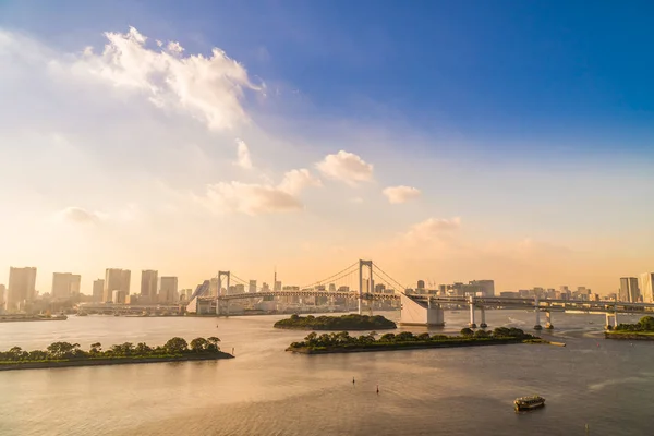 Hermoso Edificio Arquitectura Paisaje Urbano Ciudad Tokyo Con Puente Arco —  Fotos de Stock