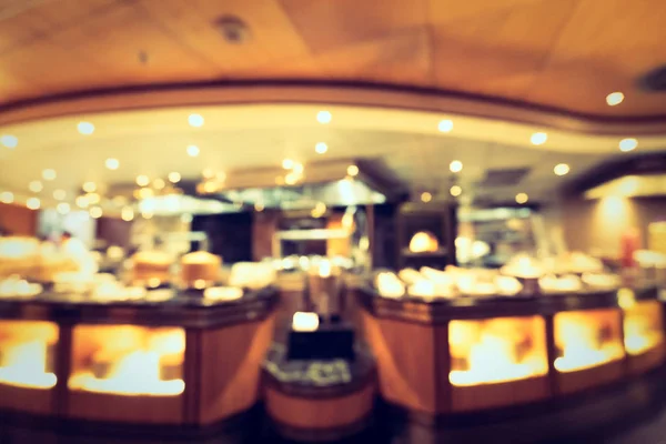 Absztrakt Blur Defocused Hotel Büfé Étterem Kávézó Kávézó Belső Háttér — Stock Fotó