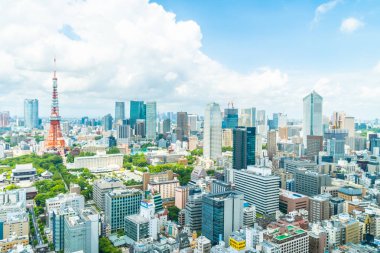 Tokyo şehir manzarası Japonya bina güzel mimari
