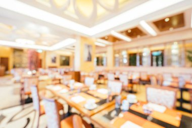 Soyut bulanıklık ve ufuk kahvaltı büfesi otel restoran ve kafe Cafe iç arka planı için