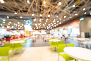 Soyut bulanıklık ve arka plan için departman mağaza alışveriş merkezi food court defocused
