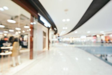 Arkaplan için mağaza içi soyut bulanıklık ve odaklanmış alışveriş merkezi