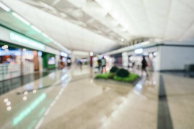 Soyut bulanıklık ve arka plan için Havaalanı terminal iç defocused