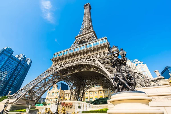 Çin Makao Eylül 2018 Güzel Eiffel Tower Landmark Paris Oteli — Stok fotoğraf