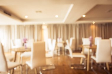 Soyut bulanıklık ve ufuk restoran ve kafe iç arka plan ve yüzey için