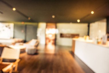 Soyut bulanıklık ve ufuk restoran ve kafe iç arka planı için