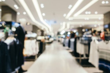 Arkaplan için mağaza içi soyut bulanıklık ve odaklanmış alışveriş merkezi