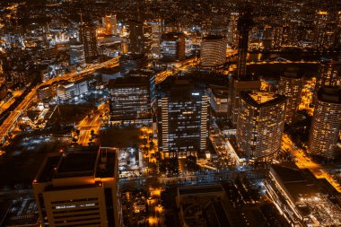 Güzel dış yapı ve Mimarlık Yokohama şehir manzarası Japonya