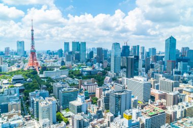 Tokyo şehir manzarası Japonya bina güzel mimari