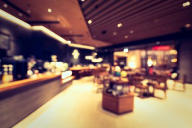 Soyut bulanıklık ve ufuk otel büfe restoran ve kafe Cafe iç arka planı için