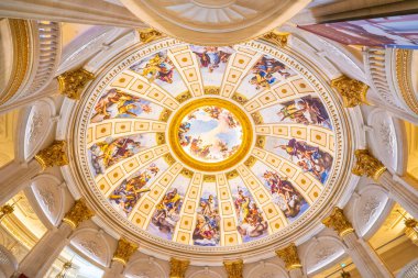 Çin, Makao - 10 Eylül 2018 - güzel lüks otel resort ve Keson Parisian macau City