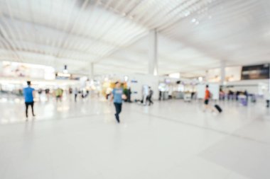 Soyut bulanıklık ve arka plan için Havaalanı terminal iç defocused