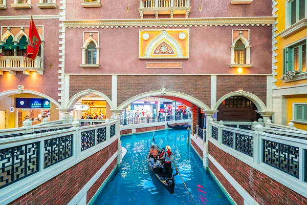 China Macau September 2018 Beautiful Luxury Venetian Hotel Resort Casio — Stock Photo, Image