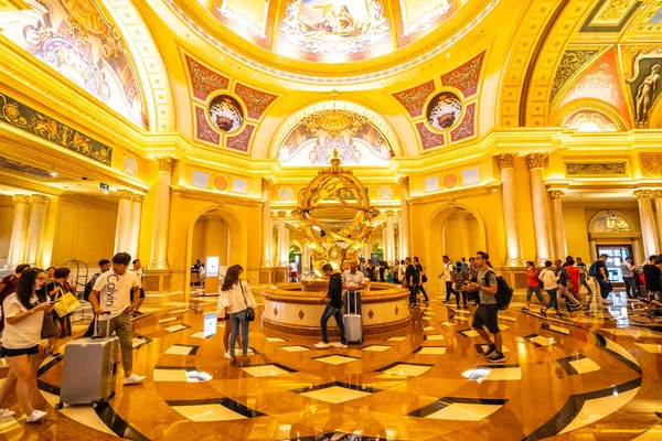 China Macao Septiembre 2018 Hermoso Complejo Hotelero Lujo Juego Casino — Foto de Stock