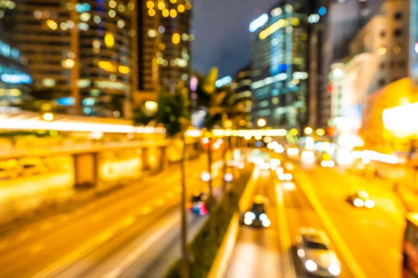 Beautiful Architecture Building Exterior Cityscape Hong Kong City Skyline Night — Stock Photo, Image