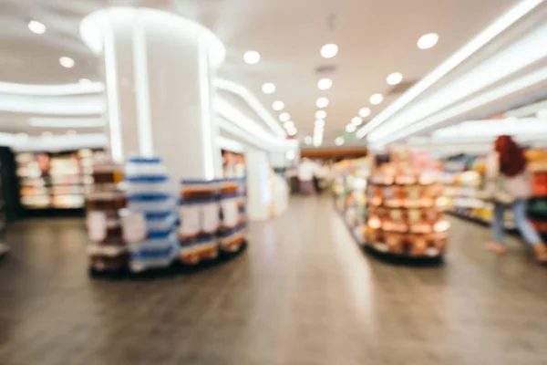 Abstrato Borrão Desfocado Supermercado Loja Departamento Compras Para Fundo — Fotografia de Stock